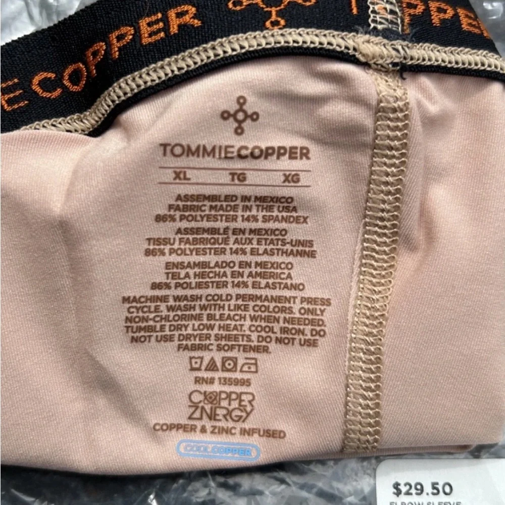 Tommie Copper Nude Elbow Compression Sleeve XL - Picture 4 of 4